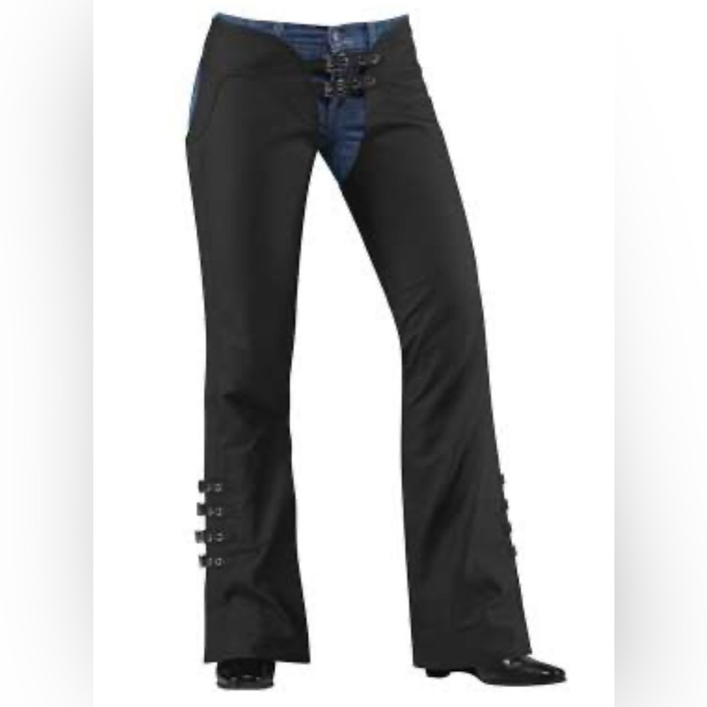 Icon Hella Leather Motorcycle Chaps